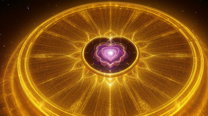 golden lion heart chakra healing energy